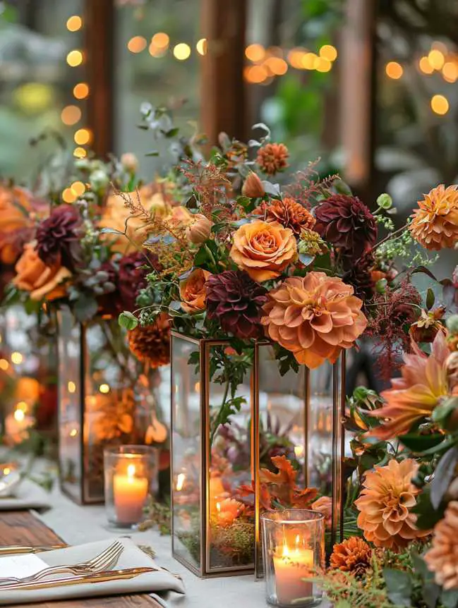 Wedding Centerpieces Fall Flower Arrangements Ideas