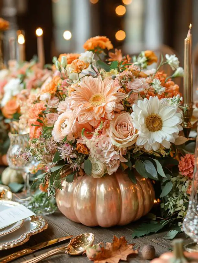 Wedding Centerpieces Fall Flower Arrangements Ideas