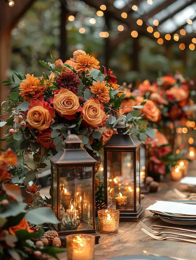 Wedding Centerpieces Fall Flower Arrangements Ideas