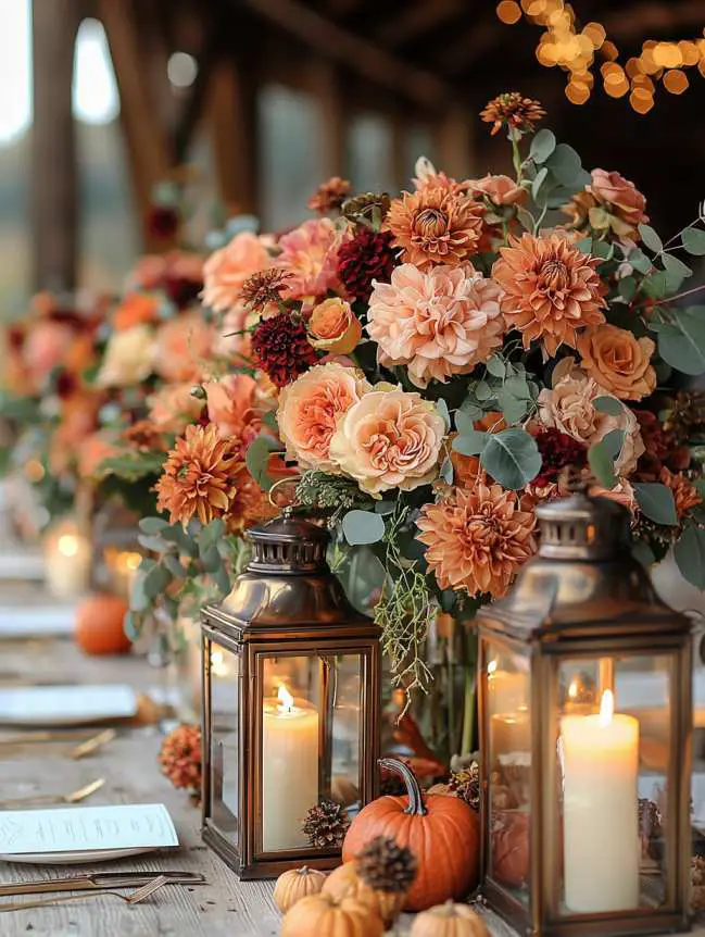 Wedding Centerpieces Fall Flower Arrangements Ideas