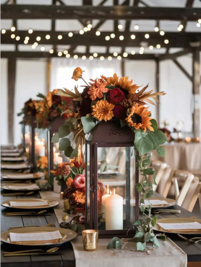 Wedding Centerpieces Fall Flower Arrangements Ideas