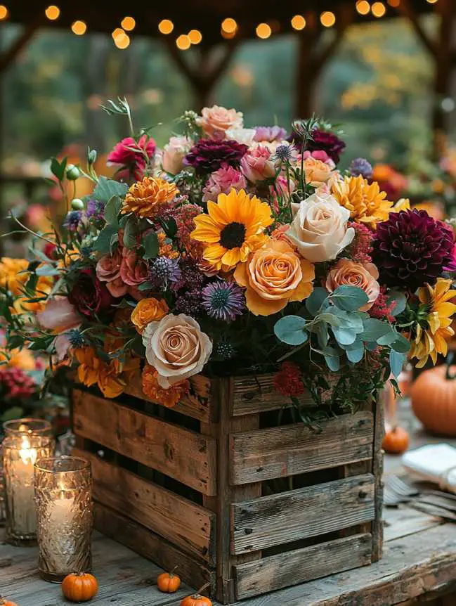 Wedding Centerpieces Fall Flower Arrangements Ideas