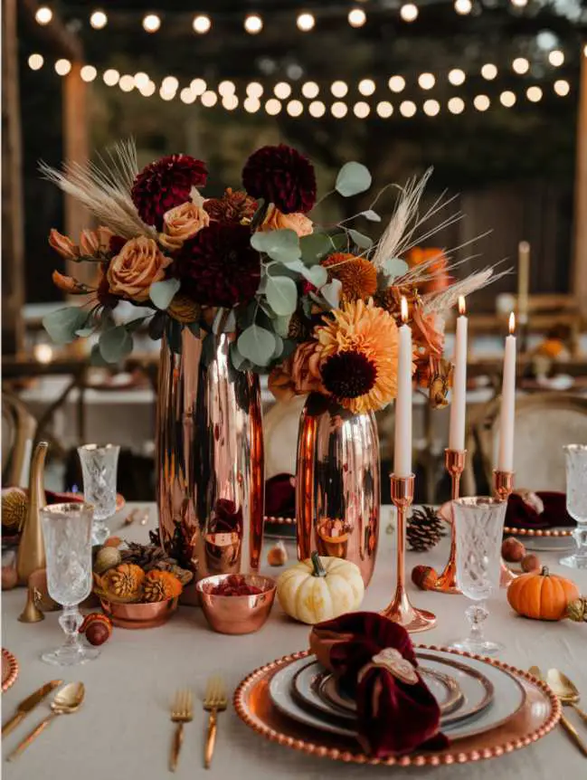 Wedding Centerpieces Fall Flower Arrangements Ideas