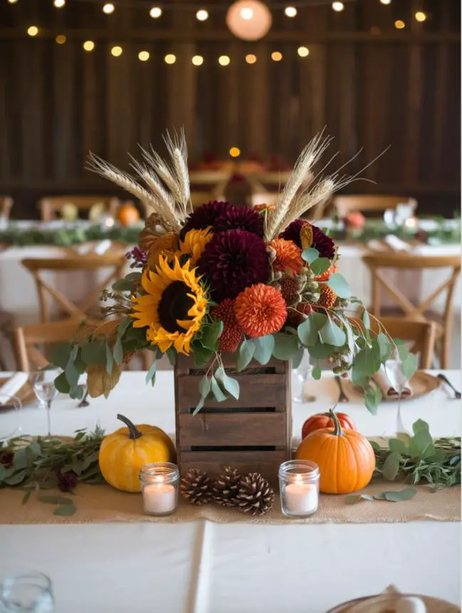 Wedding Centerpieces Fall Flower Arrangements 