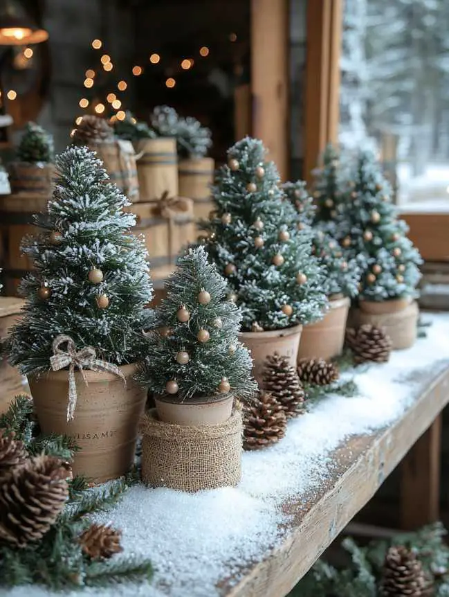 farmhouse christmas dining table decor ideas