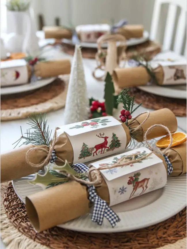 farmhouse christmas dining table decor ideas