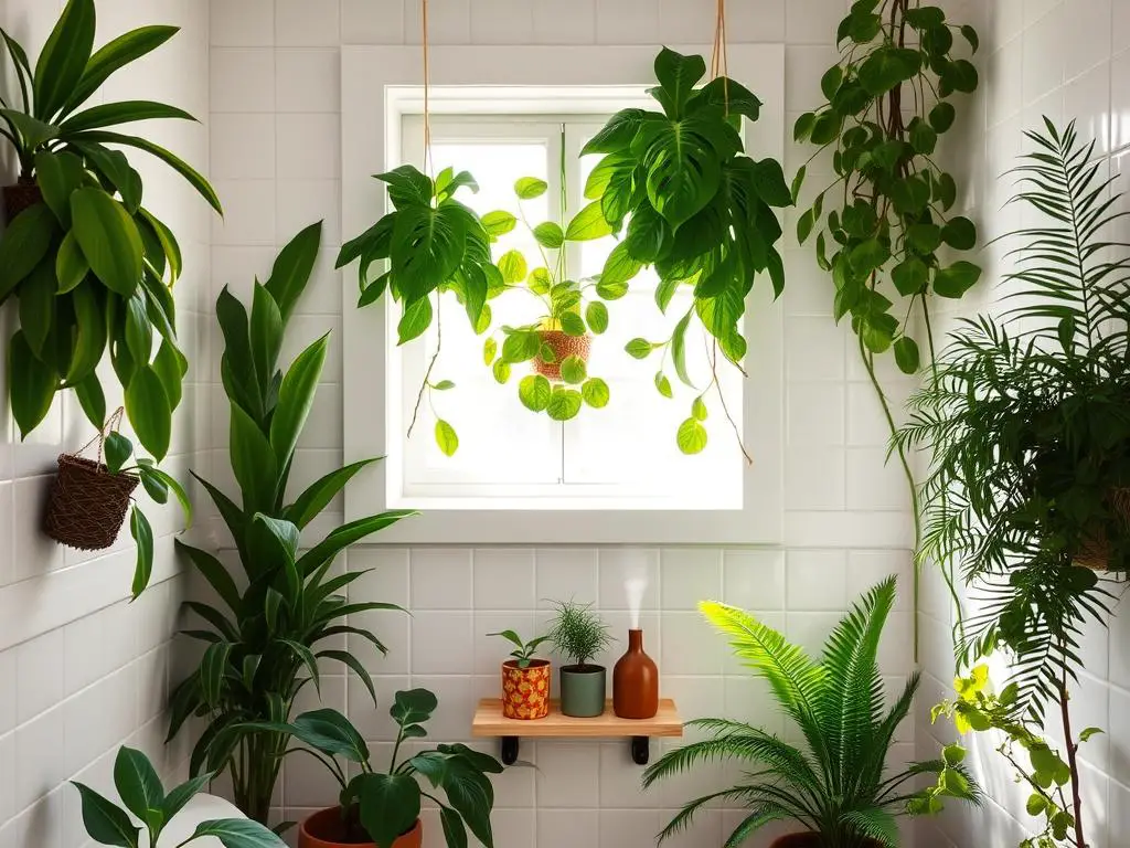 Care for Air-Purifying Plants in a Windowless Bathroom