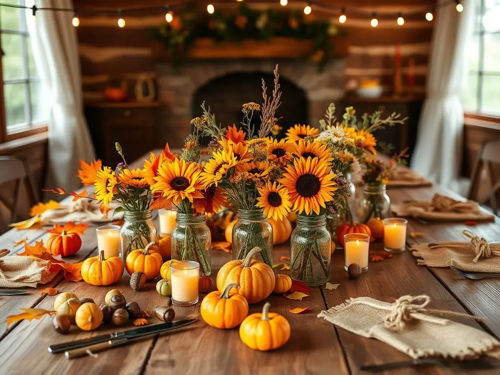 DIY Fall Wedding Shower Decorations