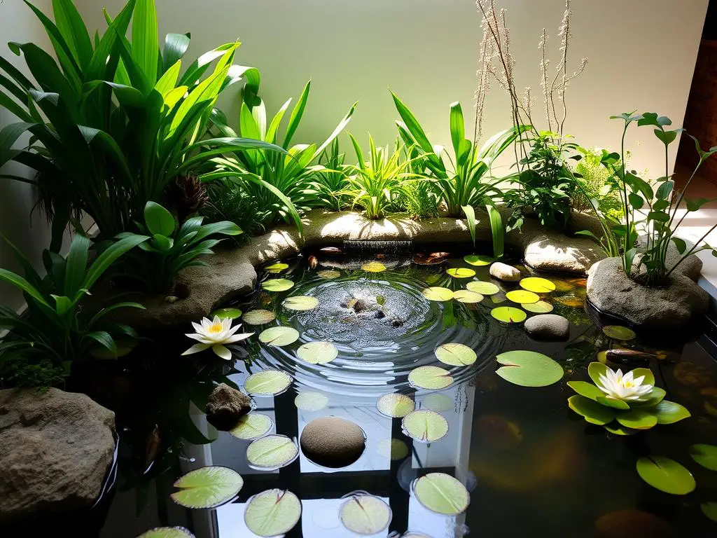 Low-maintenance water gardens