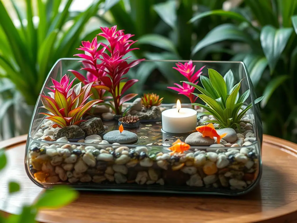 Miniature pond designs for tabletops