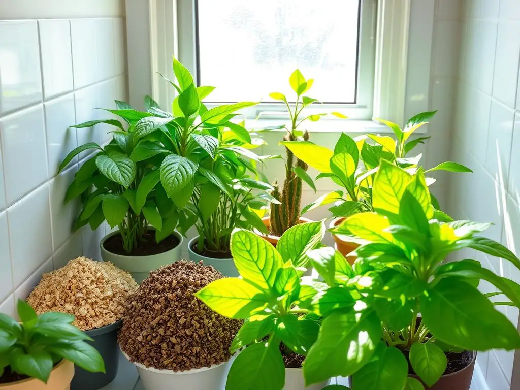 Organic fertilizers for bathroom plants