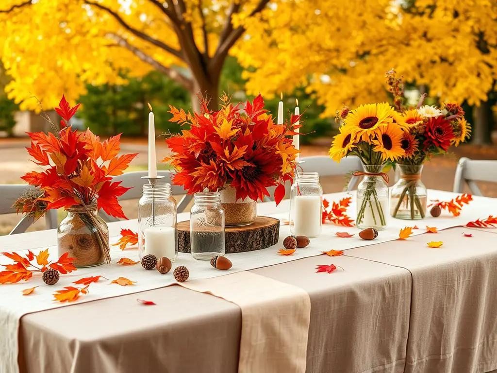 fall bridal shower decorations