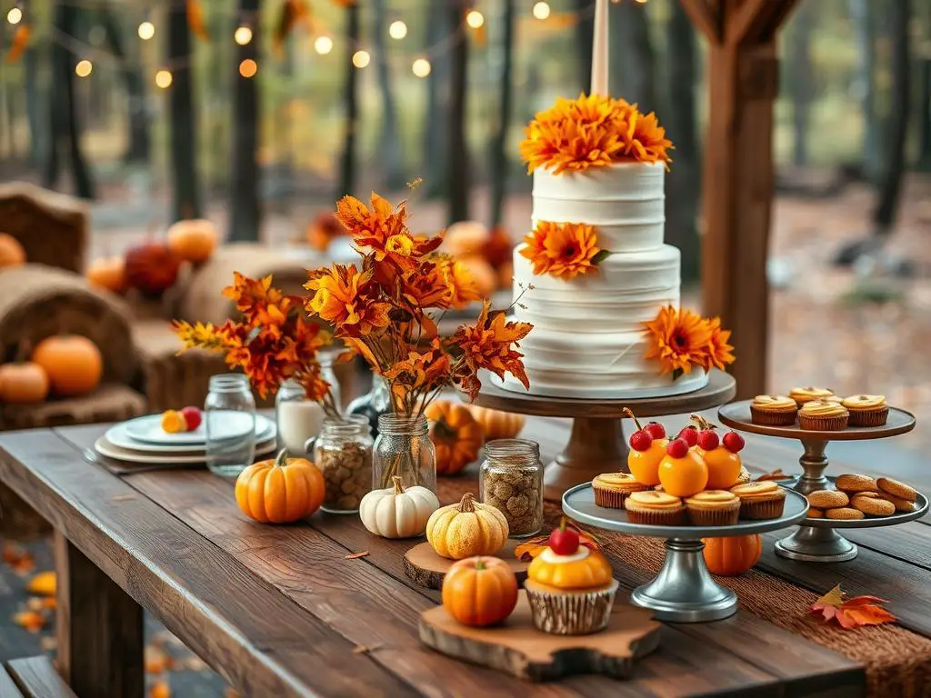 fall themed wedding shower decoration ideas