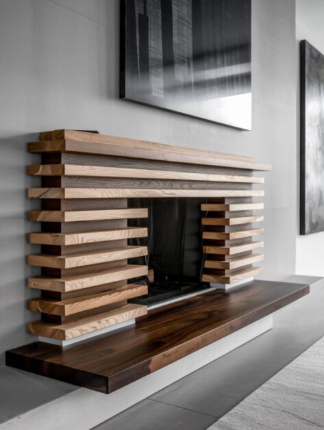 30 Inspiring Fireplace Wooden Hearth Ideas