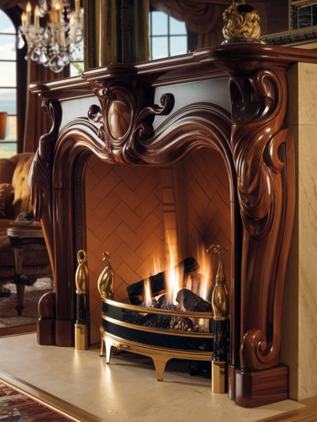 Fireplace Wooden Hearth Ideas