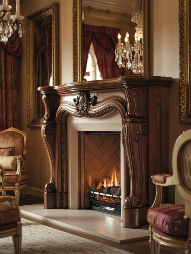 Fireplace Wooden Hearth Ideas