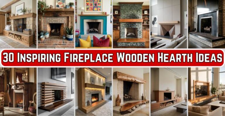 30 Inspiring Fireplace Wooden Hearth Ideas