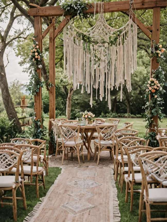 Outdoor Hanging Wedding Decor Ideas