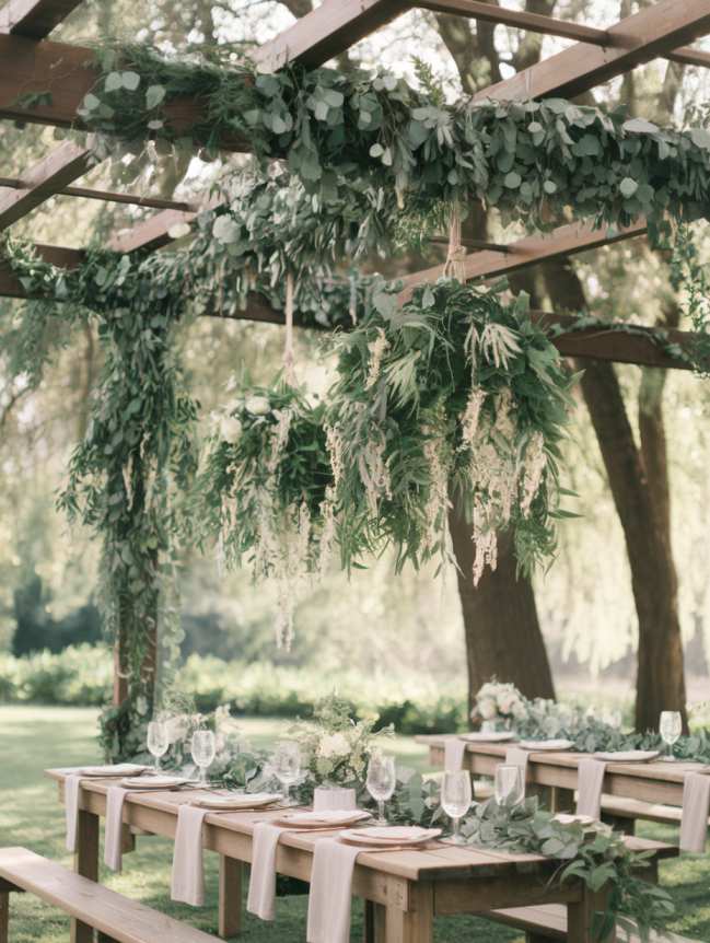 Outdoor Hanging Wedding Decor Ideas