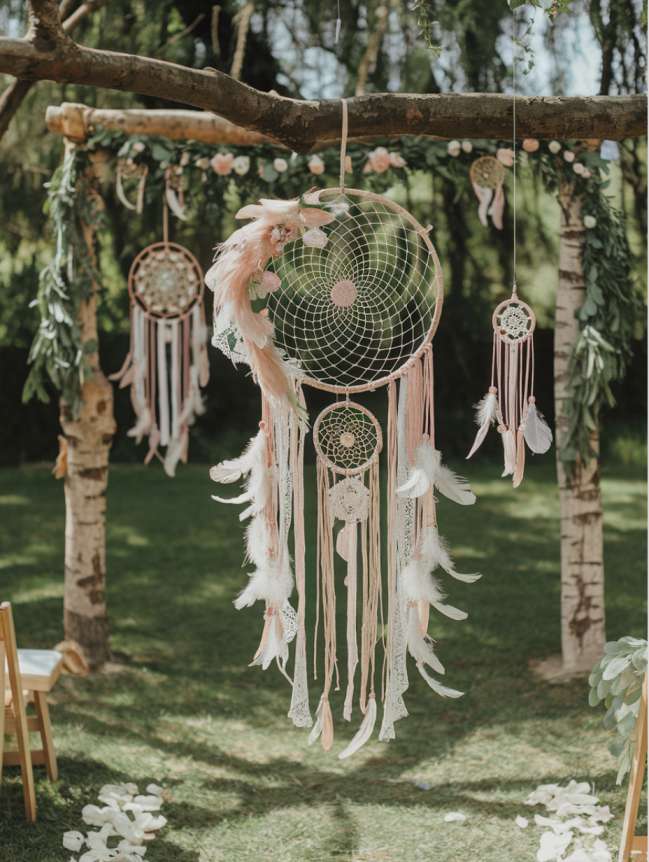 Outdoor Hanging Wedding Decor Ideas