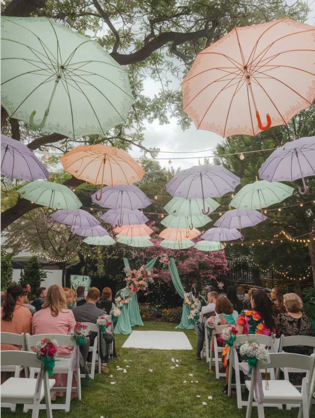 Outdoor Hanging Wedding Decor Ideas