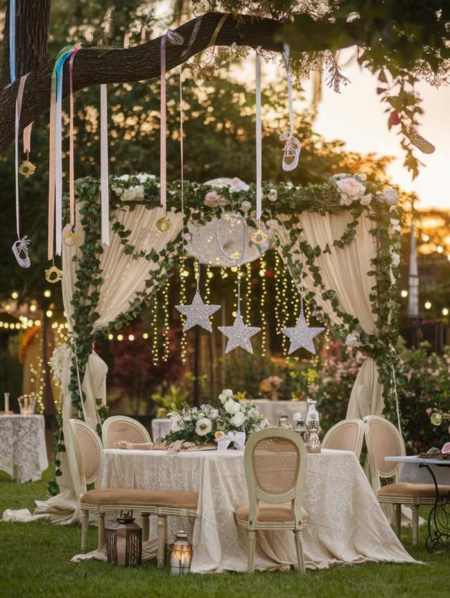 Outdoor Hanging Wedding Decor Ideas