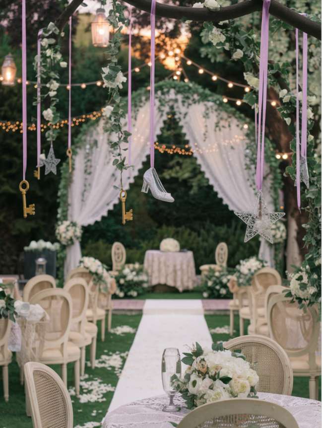 Outdoor Hanging Wedding Decor Ideas