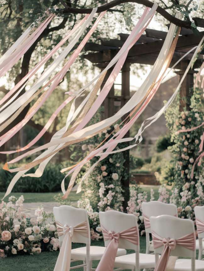 Outdoor Hanging Wedding Decor Ideas