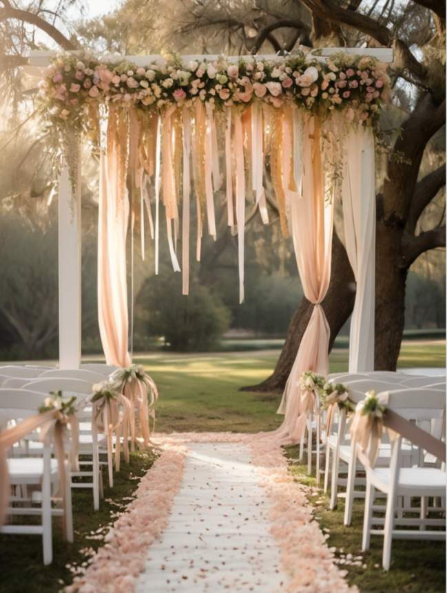 Outdoor Hanging Wedding Decor Ideas