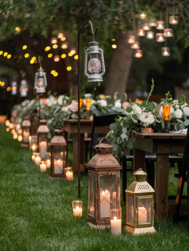 Outdoor Hanging Wedding Decor Ideas