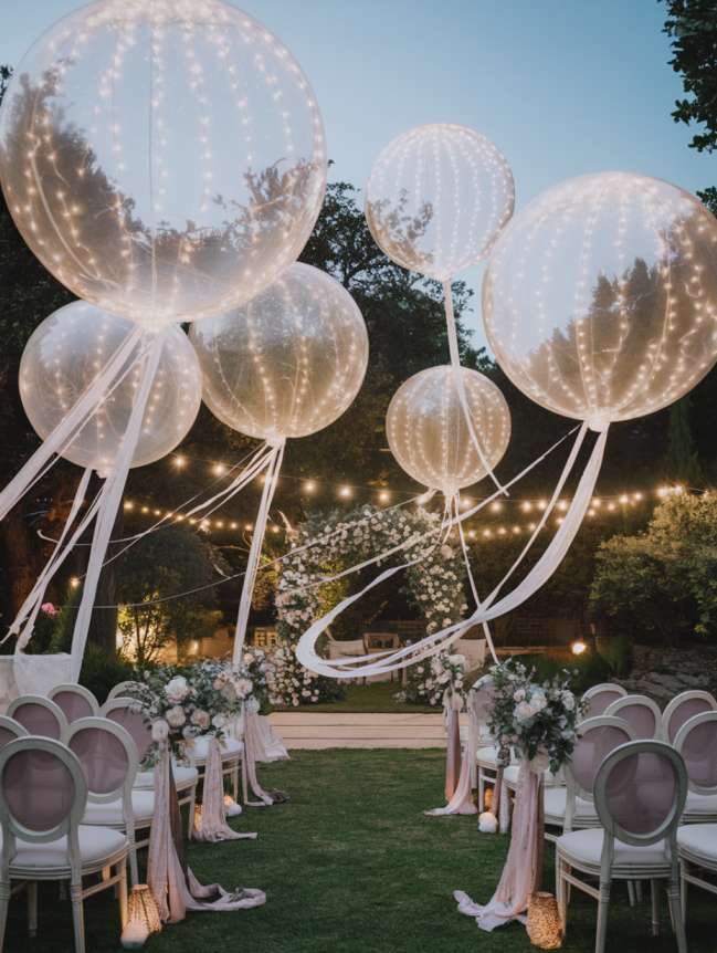 Outdoor Hanging Wedding Decor Ideas