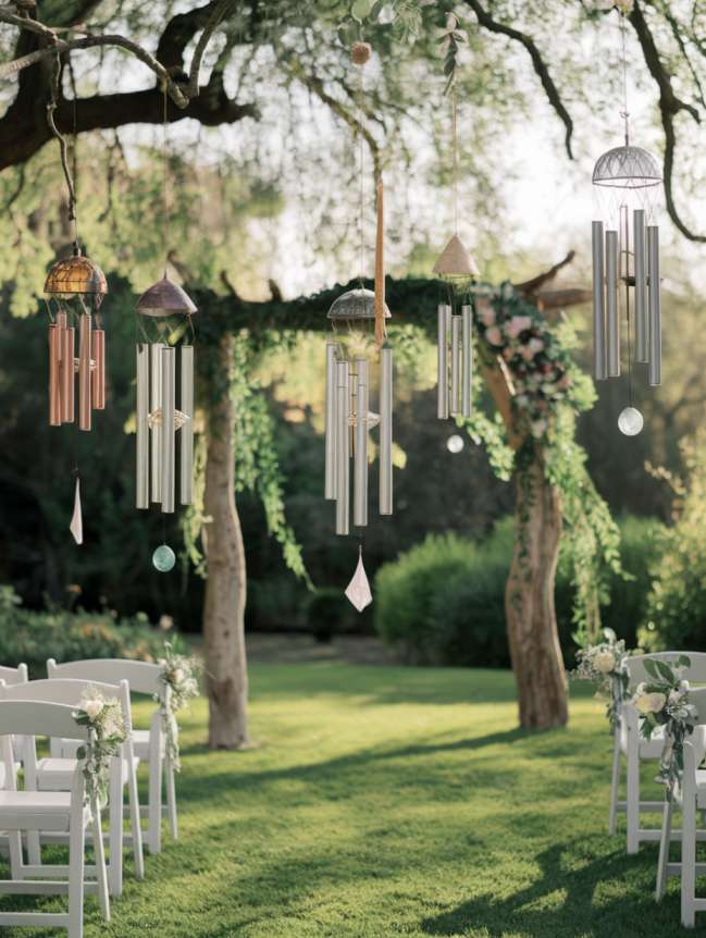 Outdoor Hanging Wedding Decor Ideas