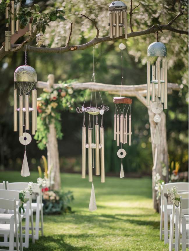 Outdoor Hanging Wedding Decor Ideas