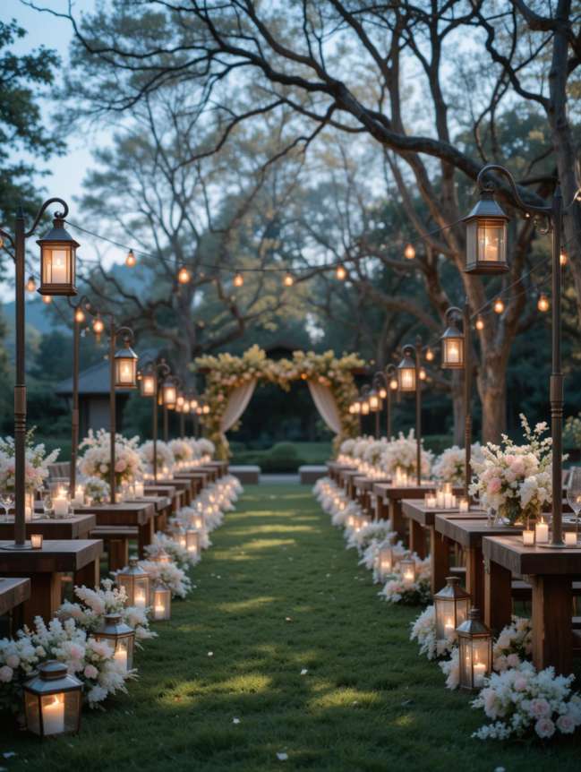 Outdoor Hanging Wedding Decor Ideas