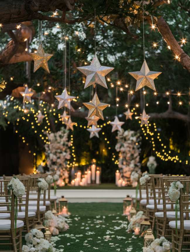 Outdoor Hanging Wedding Decor Ideas