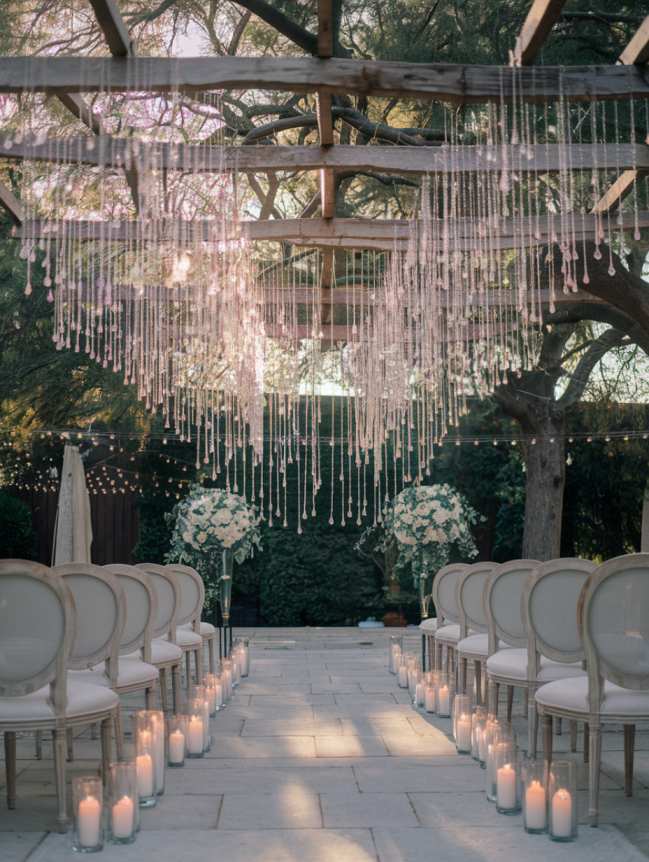 Outdoor Hanging Wedding Decor Ideas