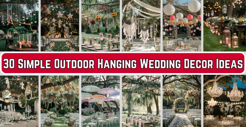 Outdoor Hanging Wedding Decor Ideas