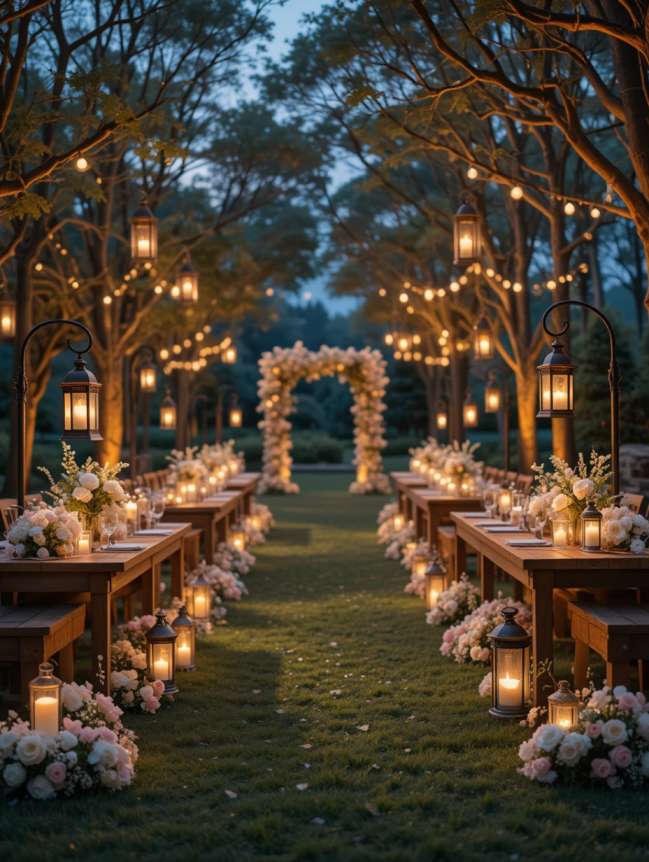 Outdoor Hanging Wedding Decor Ideas