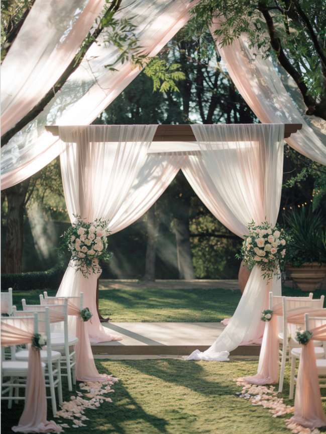 Outdoor Hanging Wedding Decor Ideas