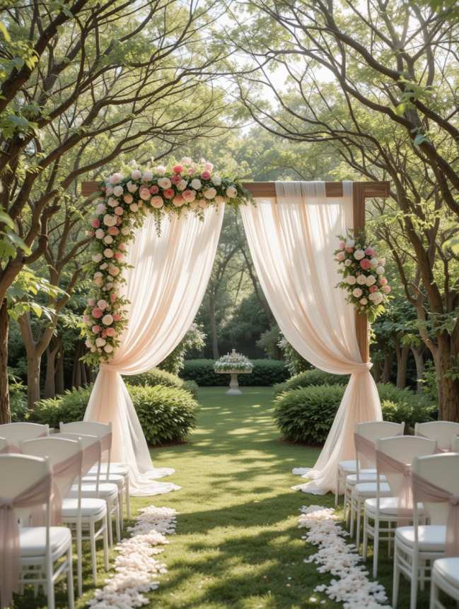 Outdoor Hanging Wedding Decor Ideas