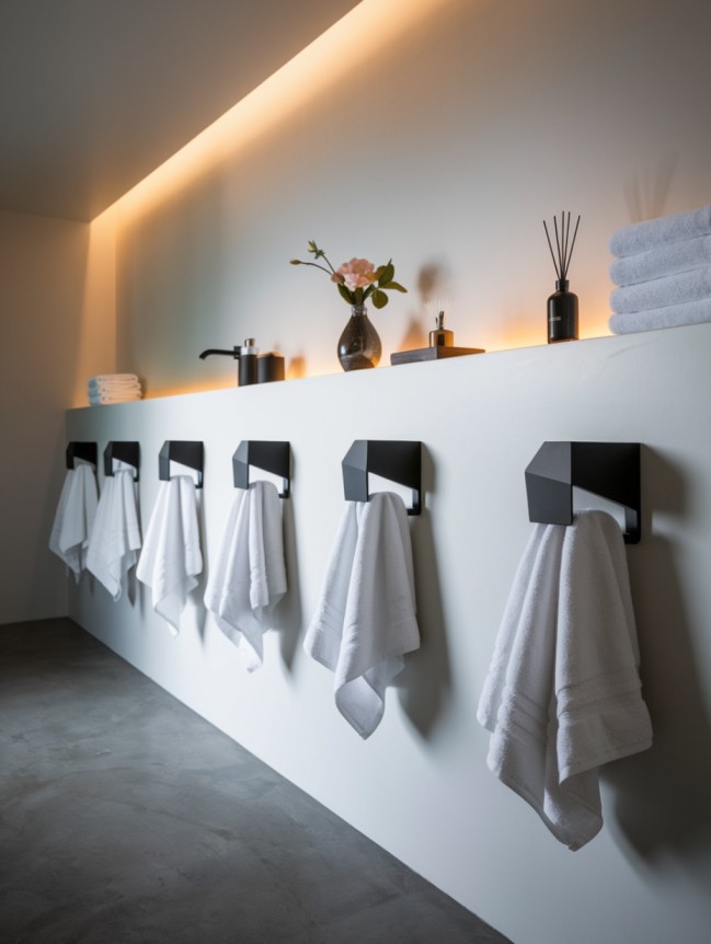 bathroom towel hanging ideas