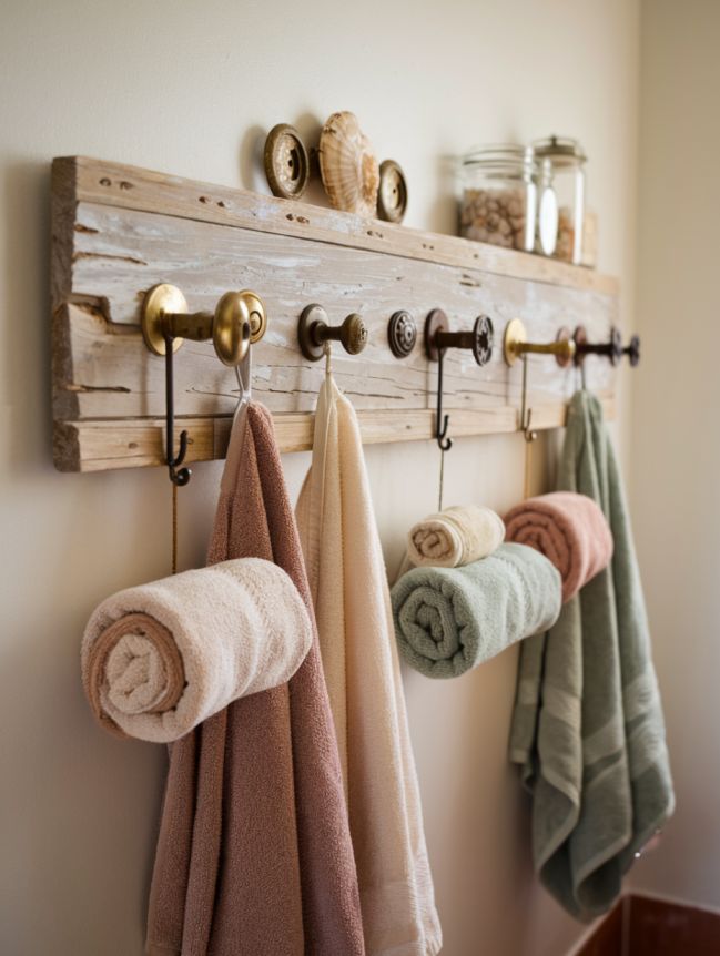 bathroom towel hanging ideas