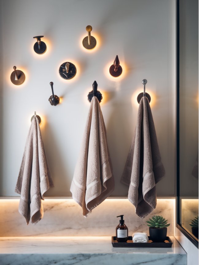 bathroom towel hanging ideas