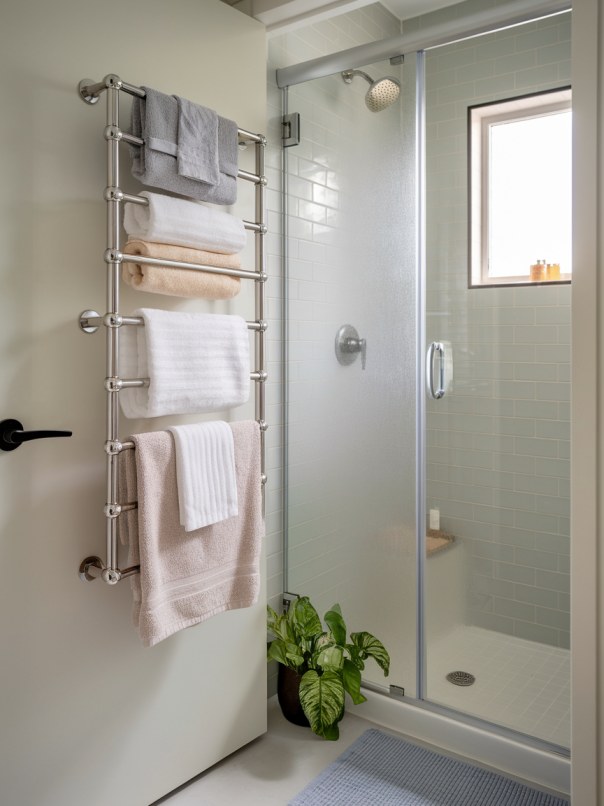 bathroom towel hanging ideas