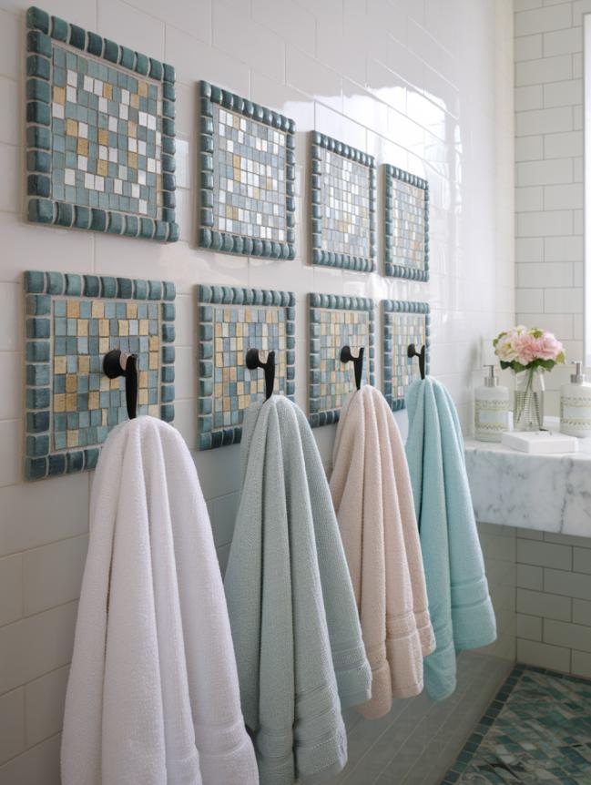 bathroom towel hanging ideas