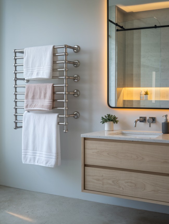 bathroom towel hanging ideas