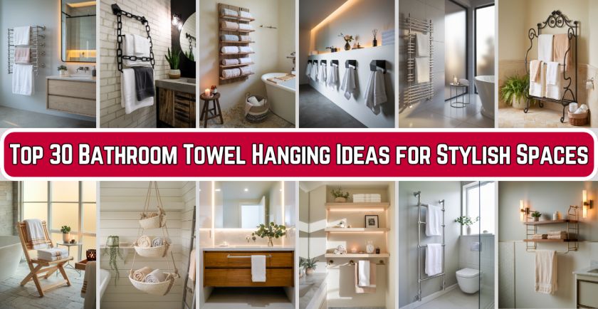 bathroom towel hanging ideas