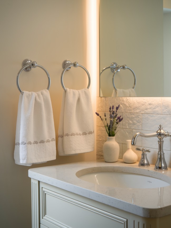 bathroom towel hanging ideas