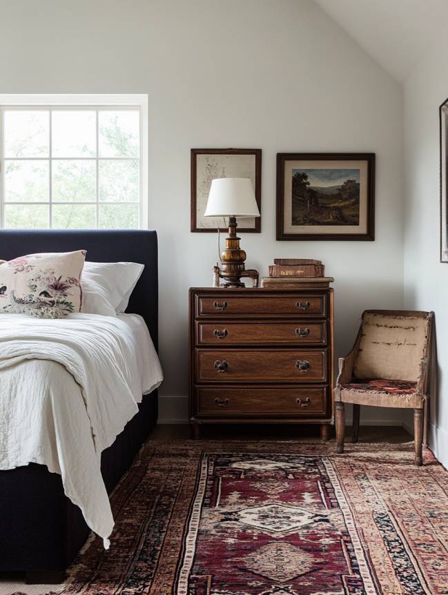 boho bedroom with plants