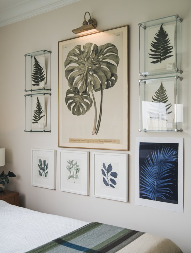 boho bedroom with plants